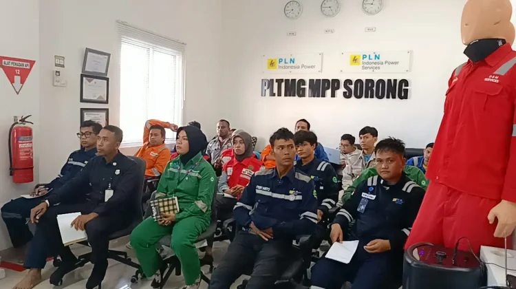 PLTMG Sorong Gandeng PMI Latih Pertolongan Pertama Kecelakaan Kerja